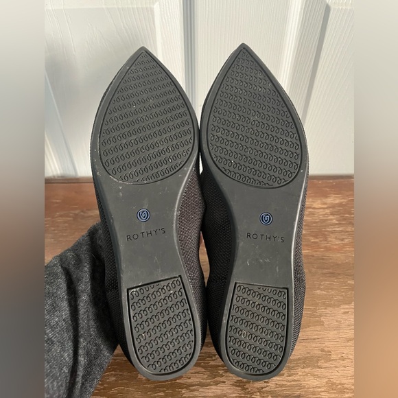 Rothy’s women’s size 9, The Point, black pointy toe flats - Picture 3 of 4
